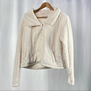 Young Fabulous &‎ Broke Flurry Velour Jacket in Cream Size Medium